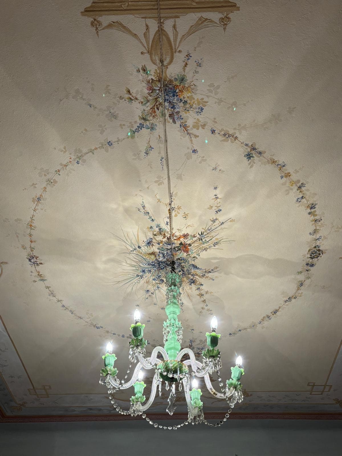 Plafond peint restauré à la main — 22